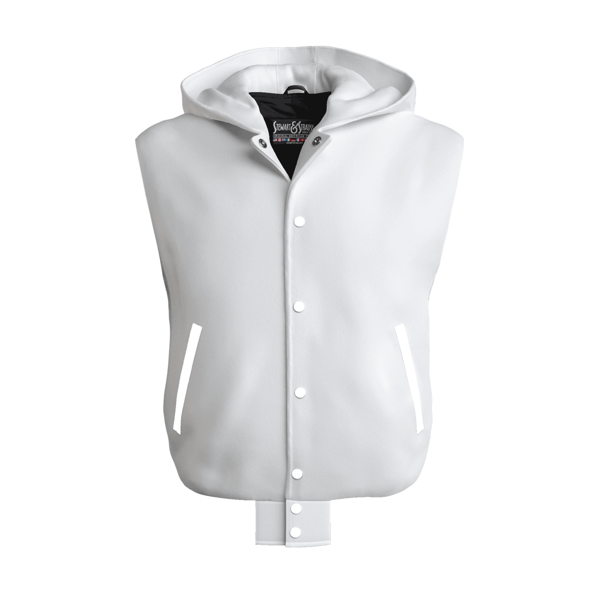 Hoodie Leather Body Snaps